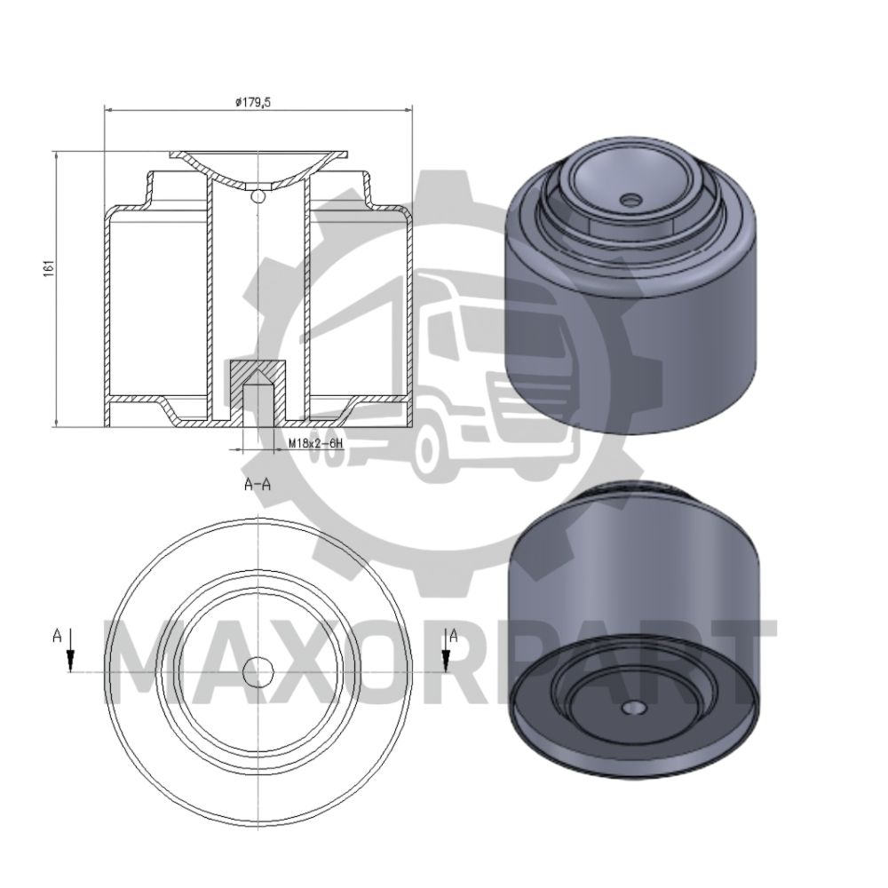 M022317 MAN TGL / TGS / TGX KÖRÜK ALT PİSTONU