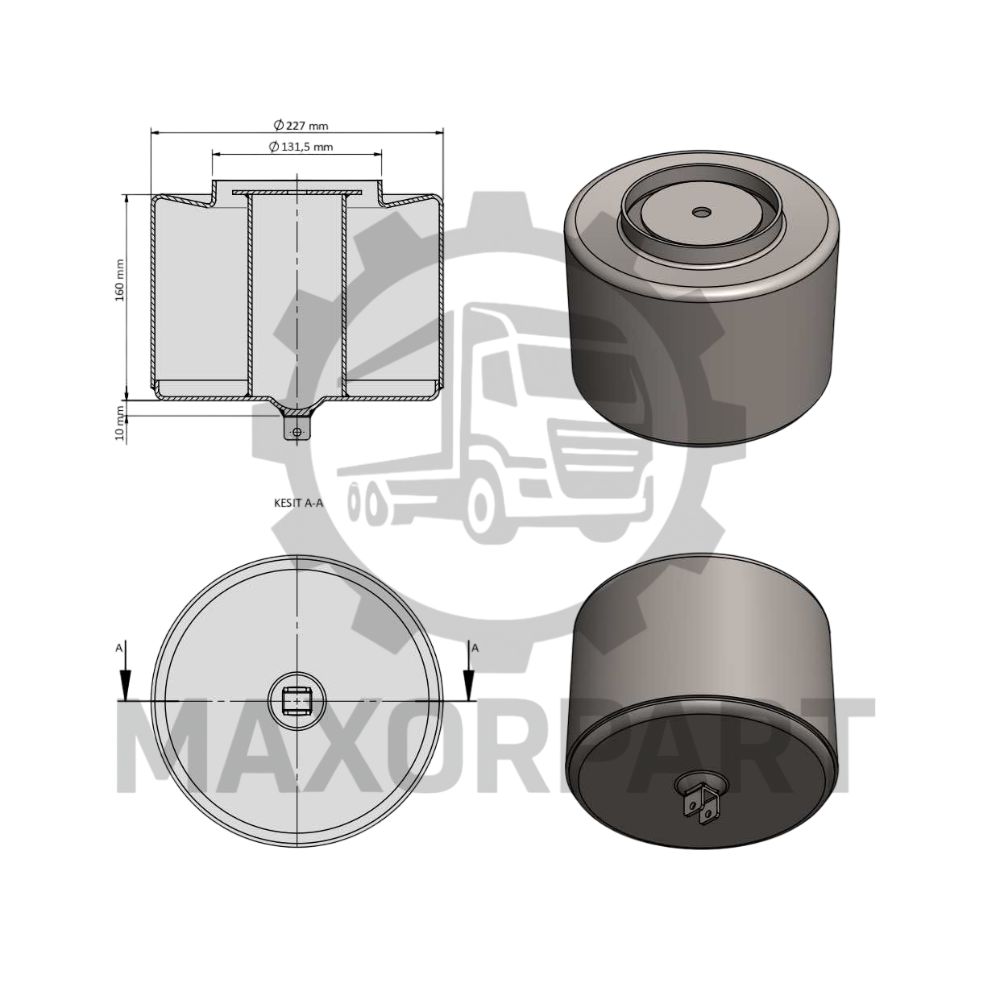 M030322 VOLVO KÖRÜK ALT PİSTONU