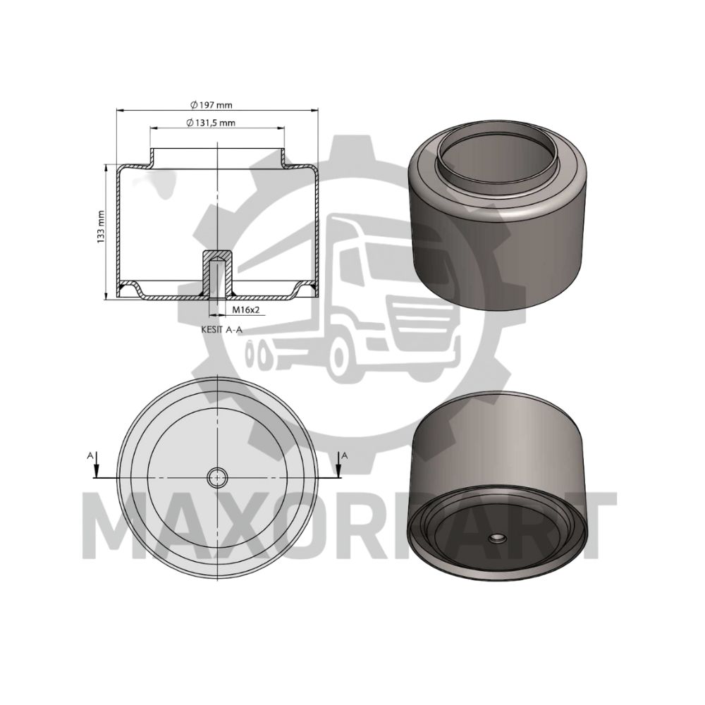 M051324 DAF KÖRÜK ALT PİSTONU
