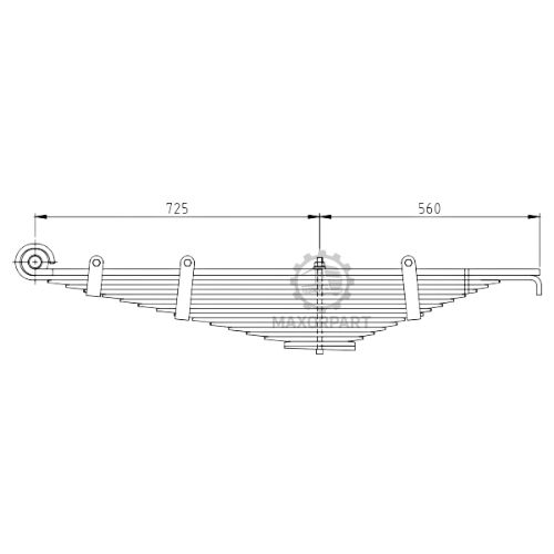 M1090 Rear Spring 3713207005 for MERCEDES 2517 - 2521 - 2524