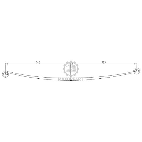 M1100 Rear Spring 9033201606 for MERCEDES SPRINTER 313