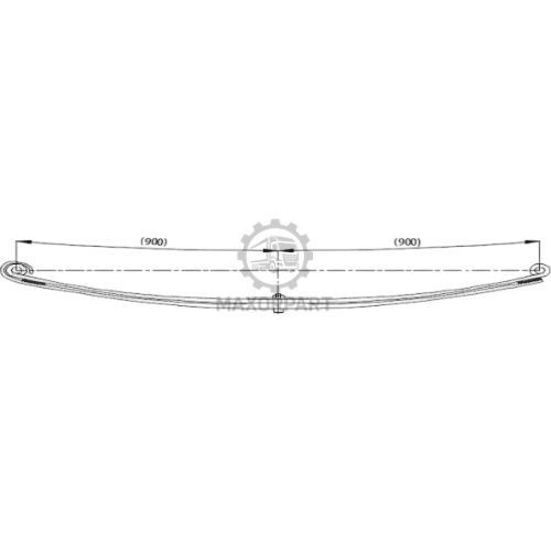 M1101 Front Spring 1426358/1693875 for DAF 85-380BK