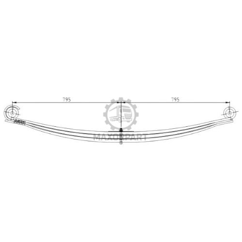 M1109 FRONT SPRING FOR RENAULT KERAX 440 PARABOLIC