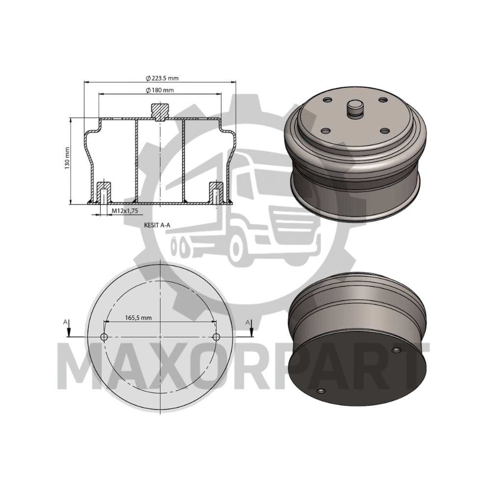 MTRP1002 BOVA ARKA KÖRÜK ALT PİSTONU